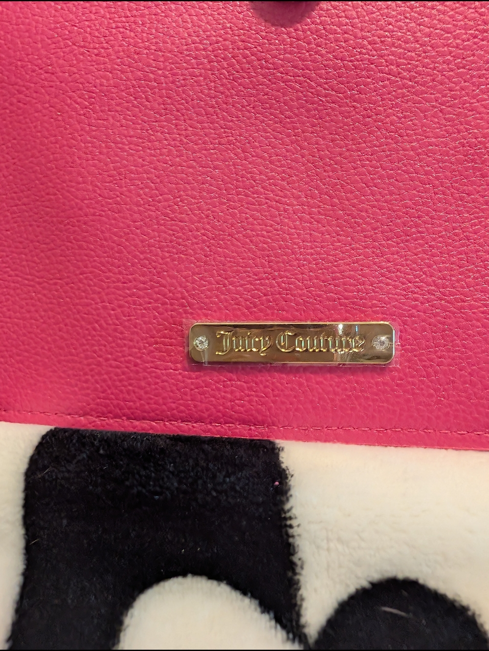 🆕 Juicy Couture Pink Tote with Pink Studded Clutch - Picture 8 of 16